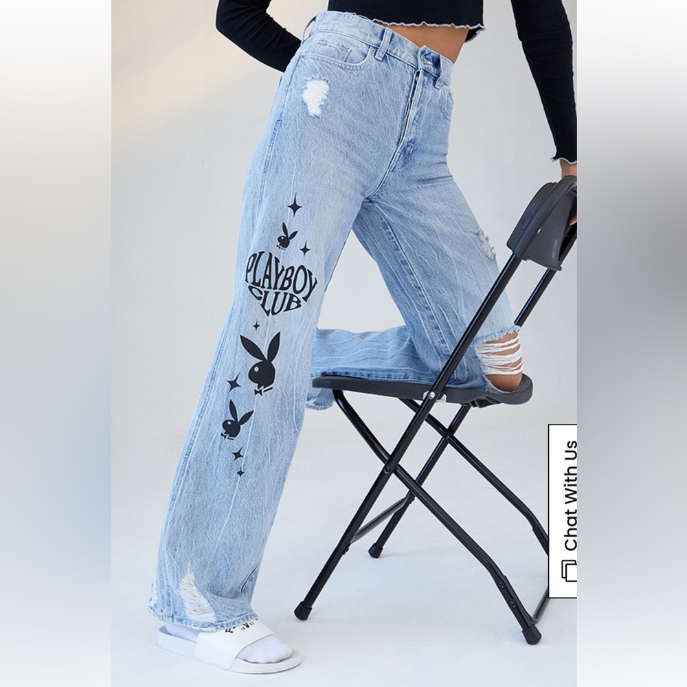 Pacsun x Playboy Wide Leg Jeans